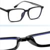Transparent Gray Frame Blue Light Blocking Computer Eyeglasses Women Men  Square Prescription Spectacles 0 -0.5 -0.75 To -6