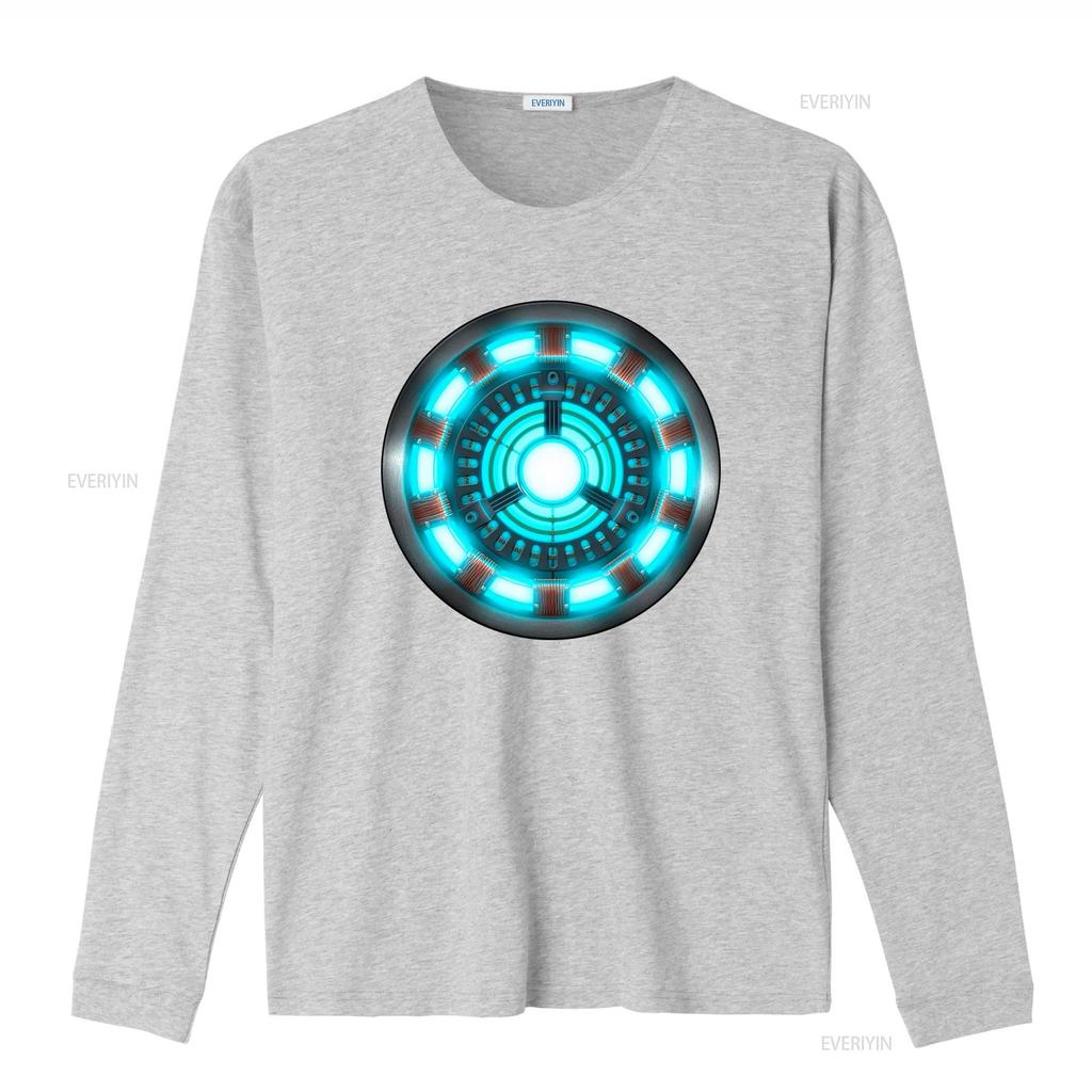 Arc Reactor Fun Design Mens T Shirt Cool Sci Fi Inspired Print for Tech Lovers Vintage Washed Casual Stylish Streetwear Unisex