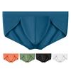 Men Briefs High Elasticity Fit Tight Cut Solid Color Panties Breathable Smooth Wiring Low Waist Underwear Daily Wear