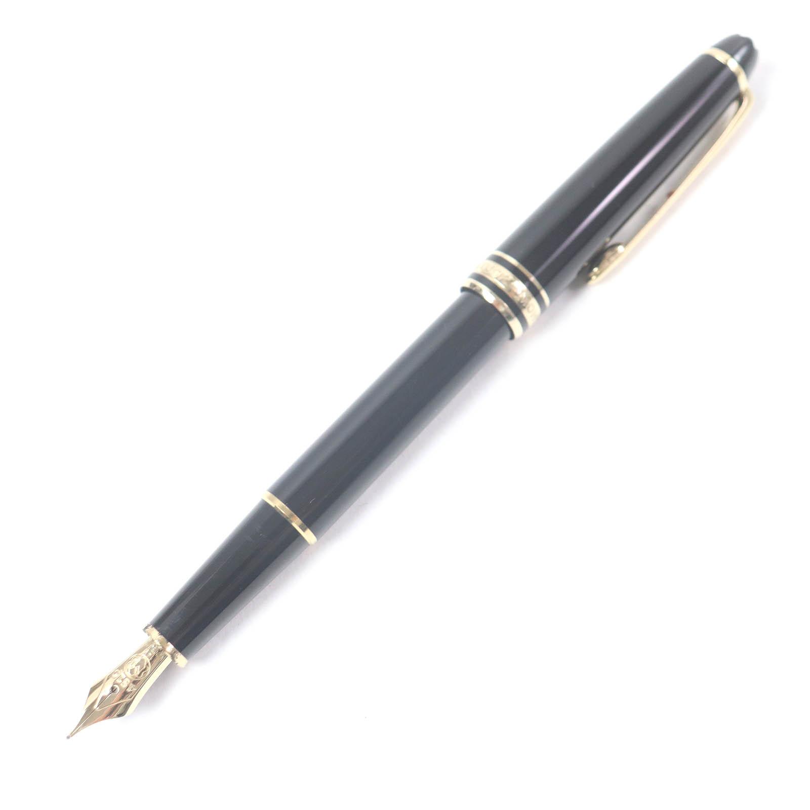 MONTBLANC fountain pen Meisterstück Classic Cap type Black gold 14K mens Used