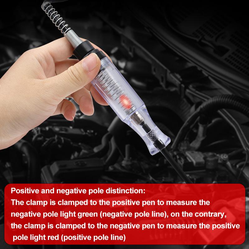 Car Circuit Tester Truck Voltage Tester Circuit DC 6V 12V 24V Circuit Tester Car Diagnostic Tool Probe Test Pen Auto Accessories