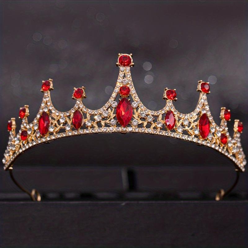 Baroque Crystal Tiaras and Crowns Rhinestone Prom Diadem Headband Crwon Bridal Wedding Hair Accessories Jewelry Crown Tiara Gift