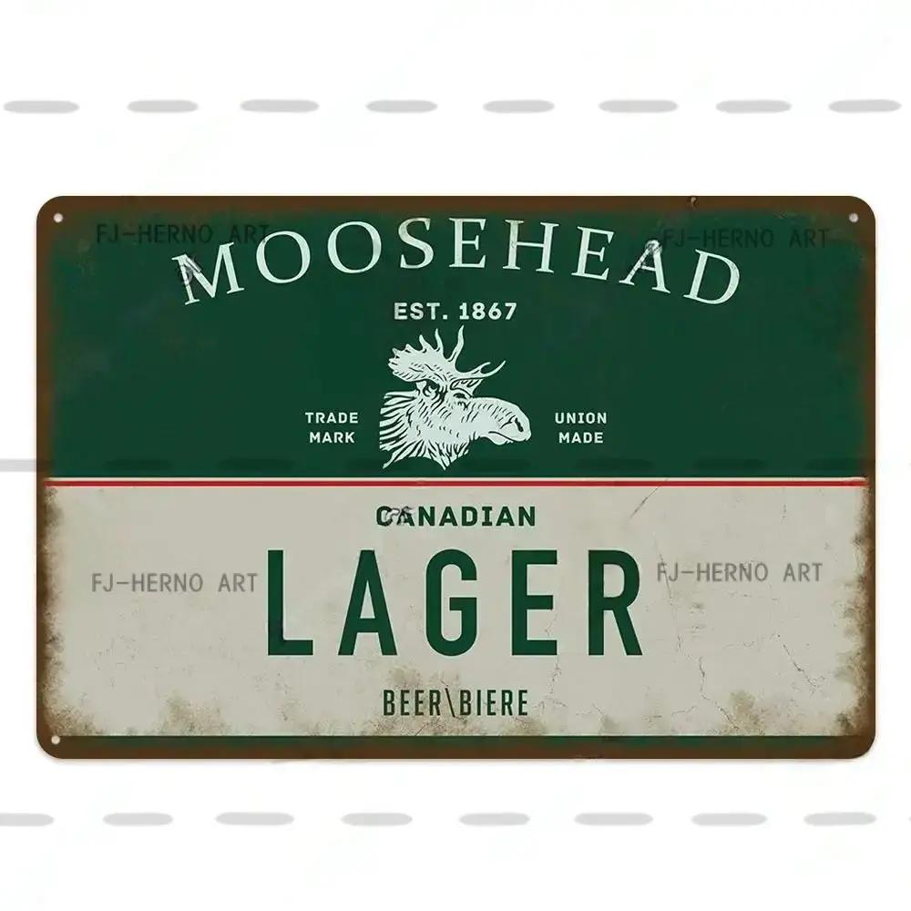 Vintage Beer Metal Sign Decorative Plaque - Retro Plate for Wall - Ideal for Bar Pub Club Dad's Garage Workshop Poster Decor