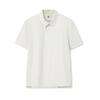 Blue Simple Solid Casual Versatile Polo Shirt Men Tops Sand-Gray F11M622116FGY