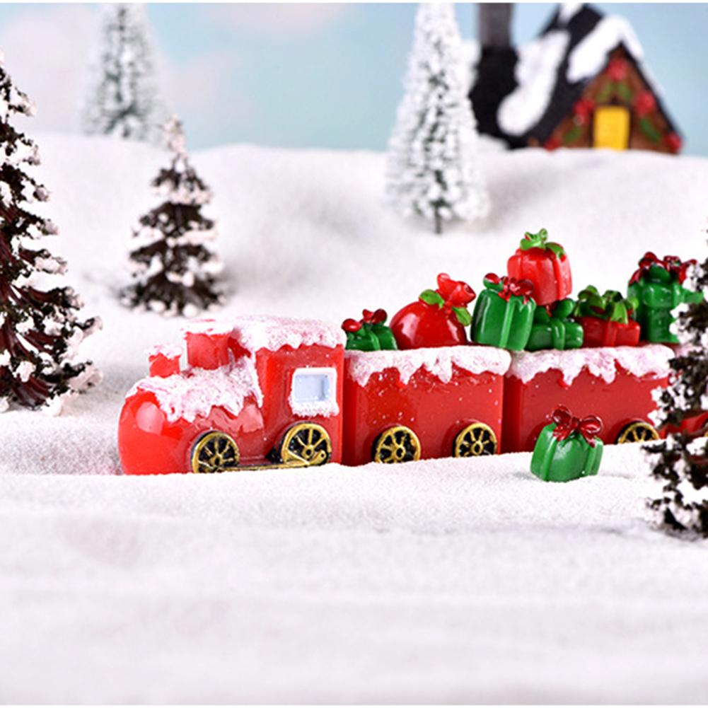 Christmas Ornaments Resin Crafts Multi-purpose Elk Car Micro Landscape Layout Props For Garden Bonsai Decor