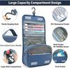 Hanging toiletry bag Foldable toiletry bag Waterproof + 3 compartments Lightweight travel organizer