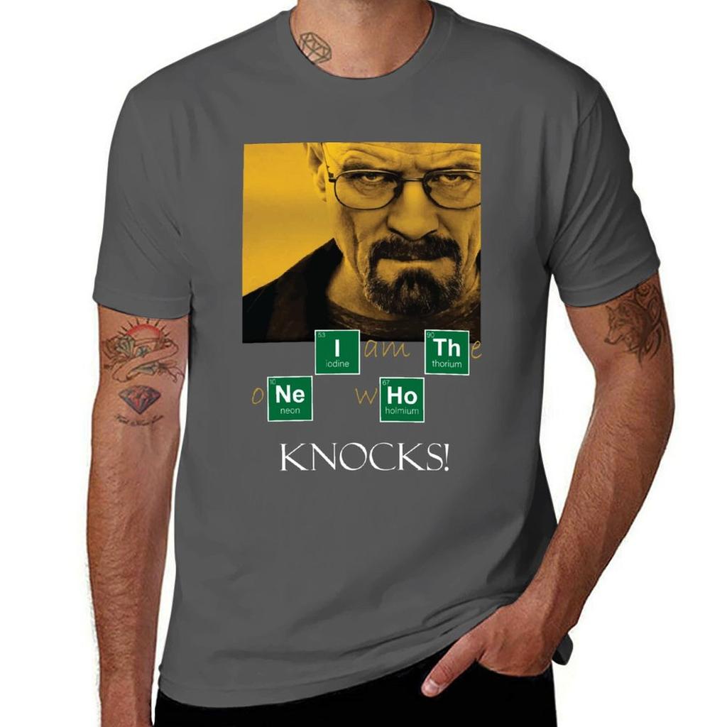 I Am The One Who Knocks Breaking Bad Tshirt Worker Basic Short Sleeve Tee Tshirt