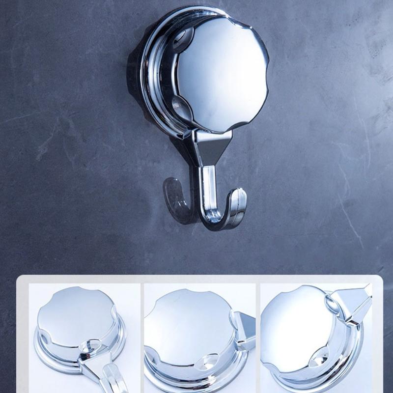 High Quality Easy to Install Hook Chrome-plated with Vacuum Suction Cup for Bathroom and Kitchen 1Pcs /3 Pcs