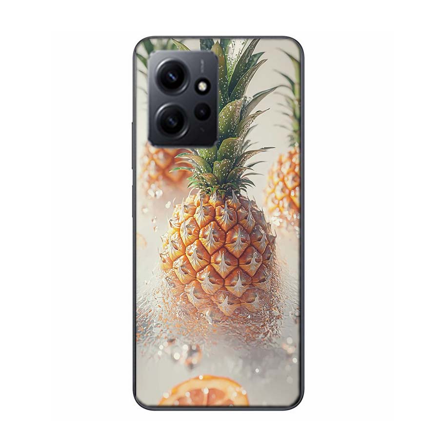 Harvest Pineapple Phone Case For Redmi Note 14 15 Pro 5G 13 12 Pro Plus 11 11T 11E 11S 10 Pro 10S 9 9S Cover Cell Clear TPU Capa