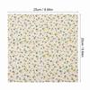 7Pcs Plain weave texture Cotton Fabric Orange floral print Patchwork Cloth  Patchwork production