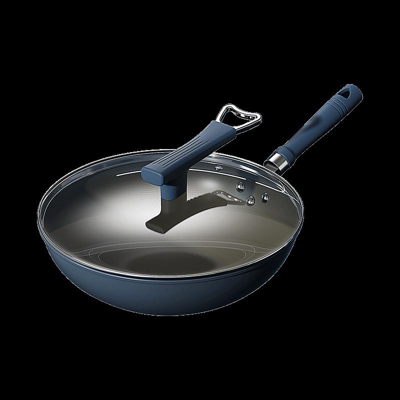 IBF 32cm Non-Stick Refined Iron Wok