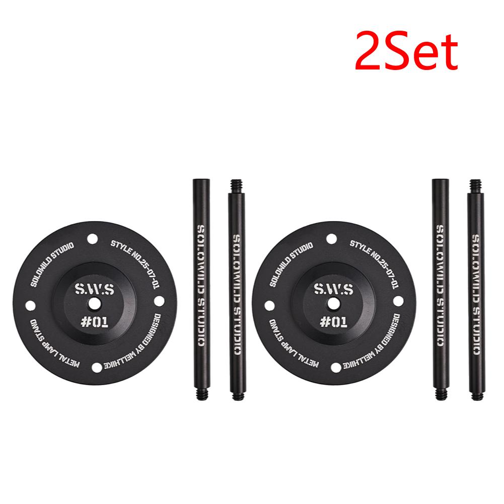 1/2Set Portable Desktop Lamp Stand Aluminum Alloy Outdoor Lantern Bracket Camping Lights Support for Camping