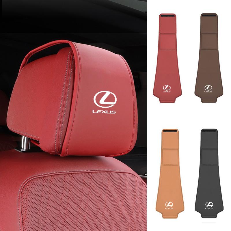 Leather Car Seat Headrest Cover For Lexus GX460 Ct200h IS250 ES 220D IS200 Fsport GS GX IS LS LX NX RX UX CT Interior Accessory