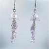 Sea Theme Jellyfish Phone Pendant Ocean Style Y2K Phone Lanyard Beaded Phone Chain  Keycord