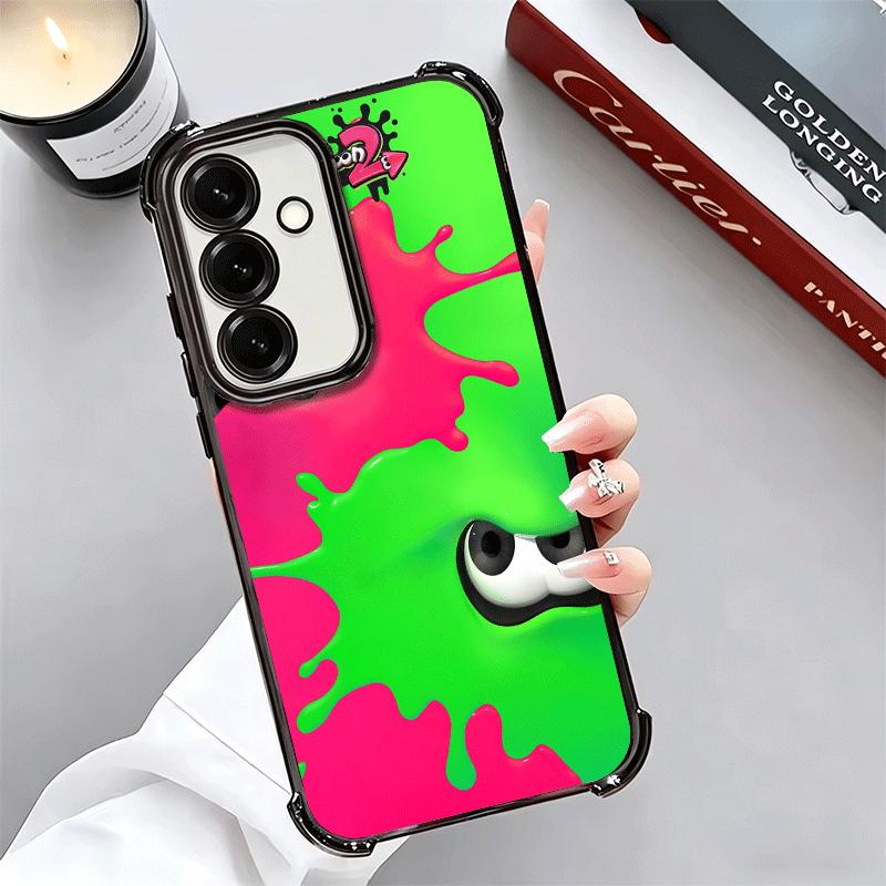 S-Splatoons Game Plating Phone Case For Samsung A17 A07 A37 A57 A16 A56 A15 A55 A14 A54 A13 A53 A26 A36 A25 A35 A24 A34 A23 A33