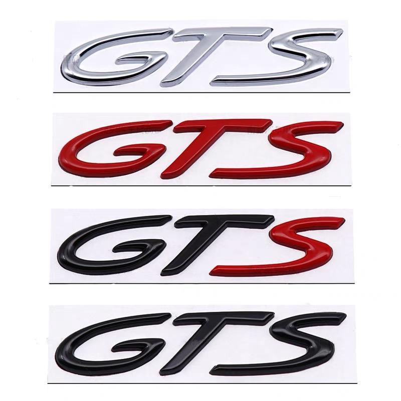 3D Metal GTS Car Stickers English Letter Car Rear Emblem Fender Side Rear Tail Trunk Badge Decal Accessories