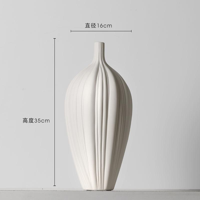 Ceramics Vase Garlic Shape Flower Insert Floral Desk Decor Ornaments Modern Home Decoration Crafts Porcelain Flower Arrangement