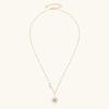 Silver Full Moissanite Necklace for Women 18K Gold Plated Star&Moon Pendant Necklace Choker Chain Fine Jewelry Gifts