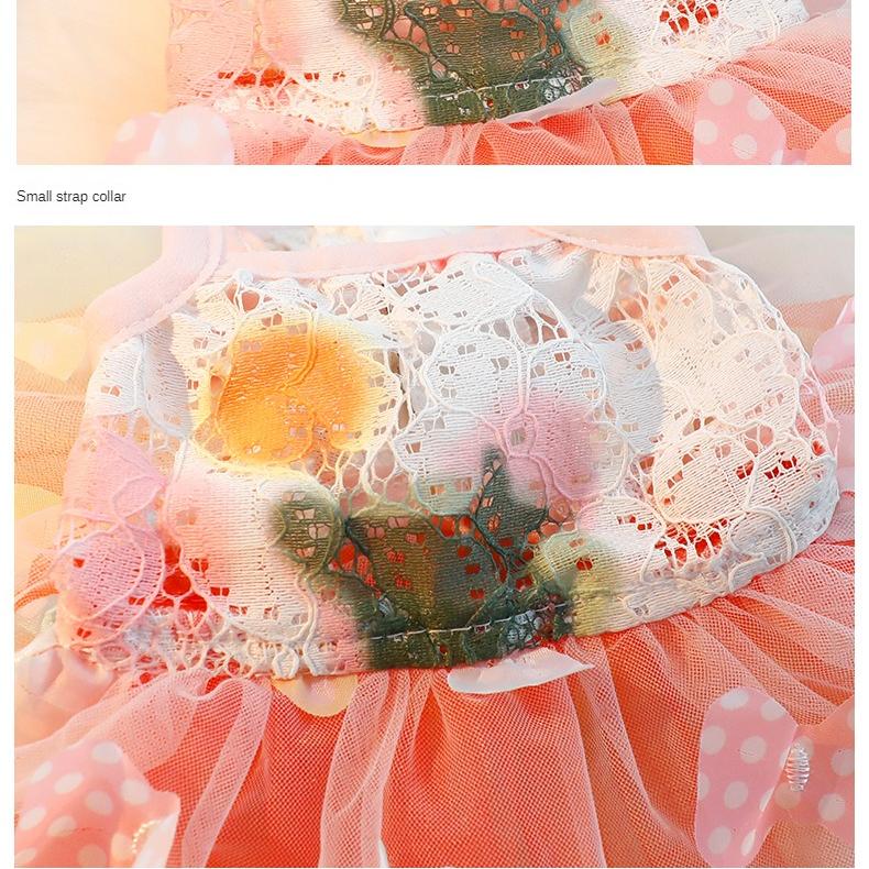 Summer Pet Princess Clothes Pet Dog Dress For Dogs Skirt Summer Dog Wedding York Chihuahua Poodle For Dogs Skirts Cat Dresses