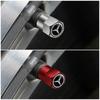 New For Mercedes Benz 4Pcs Metal Car Tire Valve Caps Wheel Dust Cover Car Accessories for Mercedes Benz AMG W204 W211 W212 W213