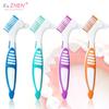 2Pcs Travel Denture Cleaning Tooth Brush With Soaking Storage Box Dentures Container For Teeth Oral Care