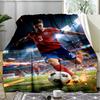 Soccer Stadium Player Fleece Blanket, Football Throw