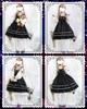 JIURUN Long Sleeve Lolita Gothic Mori Plus Jumper Bowknot Long Dress, Lolita, Cosplay, Anime, Girl, Size, Dress, Cross-dressing, Lolita, Gothic,
