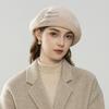 Beret Women's Autumn and Winter New Wool Woolen Beret Versatile Painter Hat Women Show Small Face