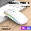 Dual-Mode Ultra-Thin Rechargeable Bluetooth Silent Mouse with Luminous Feature for Office and Tablet Use
