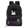 Pop Singer Ariana Grande Ariana Print Chain Webbing Backpack Multipurpose Backpack