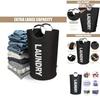 Chic Black Collapsible Laundry Hamper With Generous Size For Effective Clutter Control