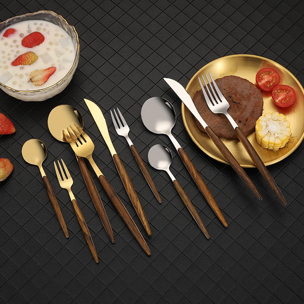 20-teiliges spiegelpoliertes Besteck-Set aus Edelstahl, Tafelgeschirr-Besteck-Set für Zuhause, Restaurant, Hochzeit, Service für 4 Personen