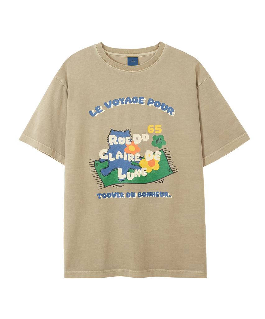 LMR Le Voyage Dyed Over T-Shirt Khaki