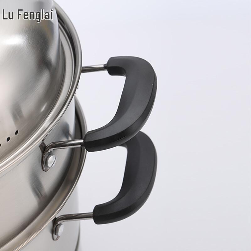 Lufenglai 32CM 3-Lagen 304 Edelstahl Dampfgarer Topf