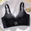 Summer 0.3CM Breathable Cup Lace Underwear Ladies Without Steel Ring Thin Cup Bra Gathered Adjustable Bra
