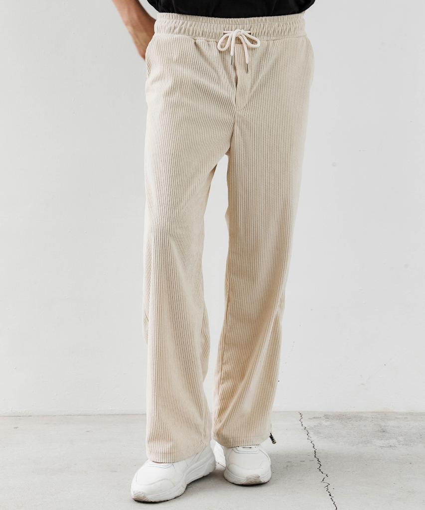 TRIP LE SENS Corduroy Easy Training Pants_Cream Ivory