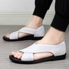 Summer Men Sandals Breathable Genuine Leather Casual Shoes Handmade Outdoor Soft Mens Slippers Men Beach Sandals Plus Size 37-45