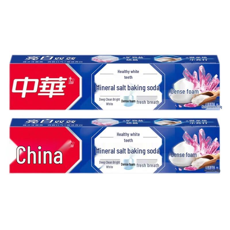 

Zhonghua Healthy White Sea Salt Baking Soda Toothpaste, Bamboo Mint