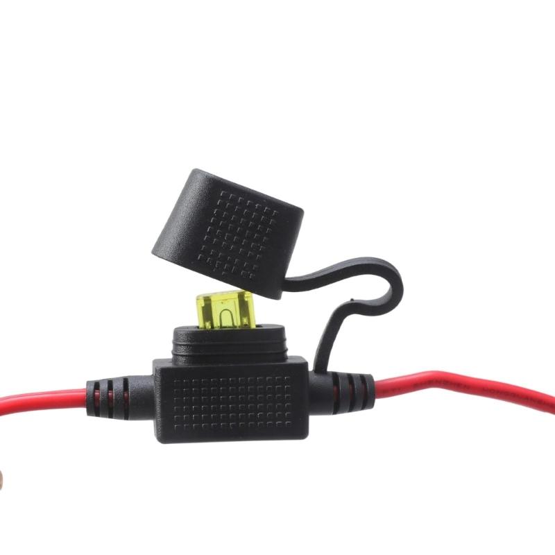 SAE To 8mm Circulet Terminal Wiring Harness 14AWG For Mower Charging System SAE Circulet Terminal Wiring Harness