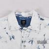 Vans Bleach Wash Denim Oversized Shirt Jacket White Blue Men VN000R5KF48