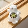 Flowerpot Yawning Cat Shape Integrated Molding Plant Pot Indoor Gardening Plant Holder Home Office Garden Healing Decor