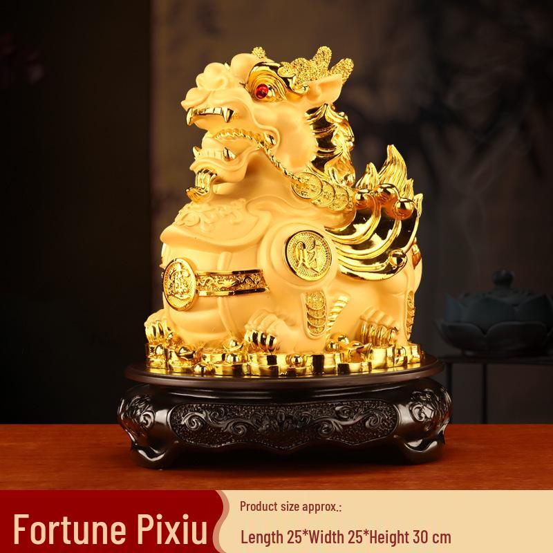 Pixiu Wealth Attraction Ornament - Perfect Office Gift for Friends, Shop Openings, Living Room, or Wine and TV Cabinet Decoration.