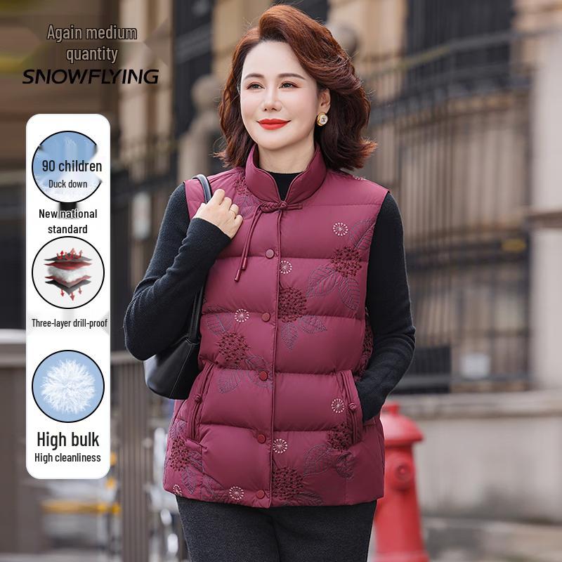 

SNOWFLYING Women s 90% Down Winter Jacket & Vest XL