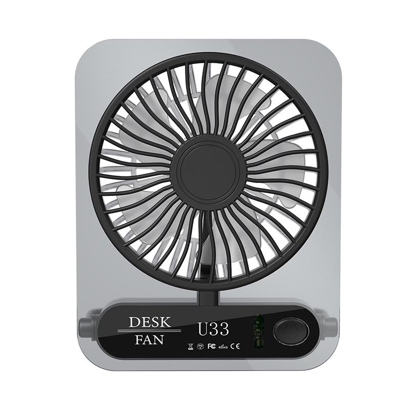 Ultra-Thin Silent Desktop Fan: Portable, Transparent, High Wind Power for Home & Office 134.5*60*170mm