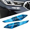 2pcs Metal Alloy Car Body Wing Side Fender Knife Badge Sticker Car Accessories For Volvo XC60 V40 S60 V50 V60 C30 S40 XC40 S80
