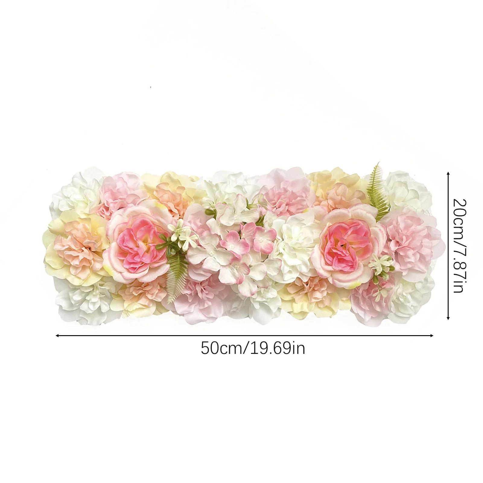 

Flower Row Hanging Decoration Artificial Flower DIY Wedding Wall Arrangement Peony Rose Arch Backdrop Background Plants Wall Pad