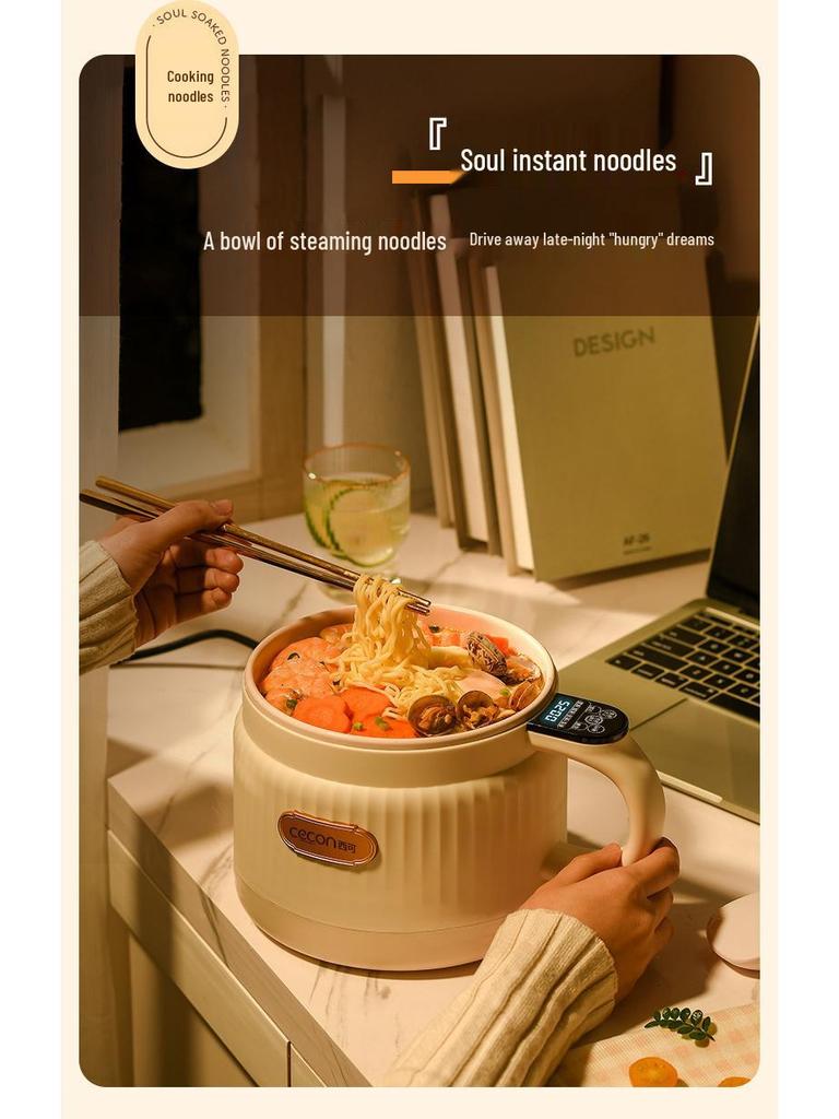 Smart Ceramic Rice Cooker: Multifunction Steaming, Cooking & Stir-Fry Pot with Removable, Washable Parts
