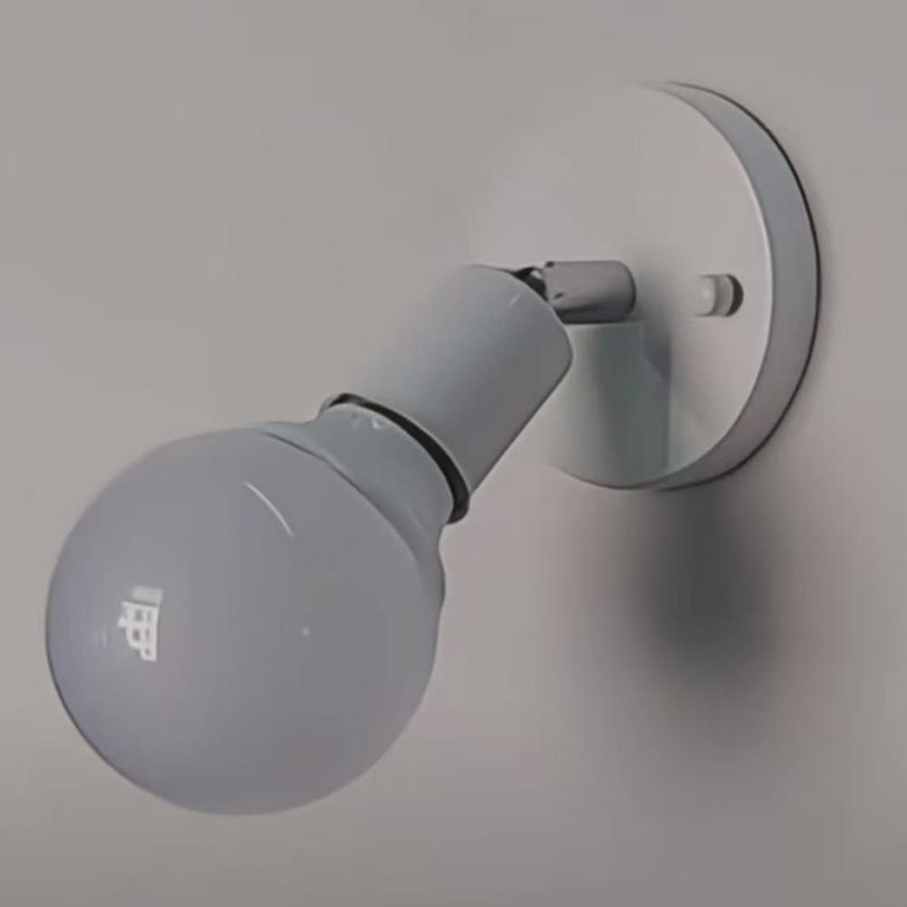 Vintage Retro Lamp Base E27 Ceiling Light Wall Mounted Lamp Bulb Holder Socket 180 Degree Rotating for Bedroom Office F7M3
