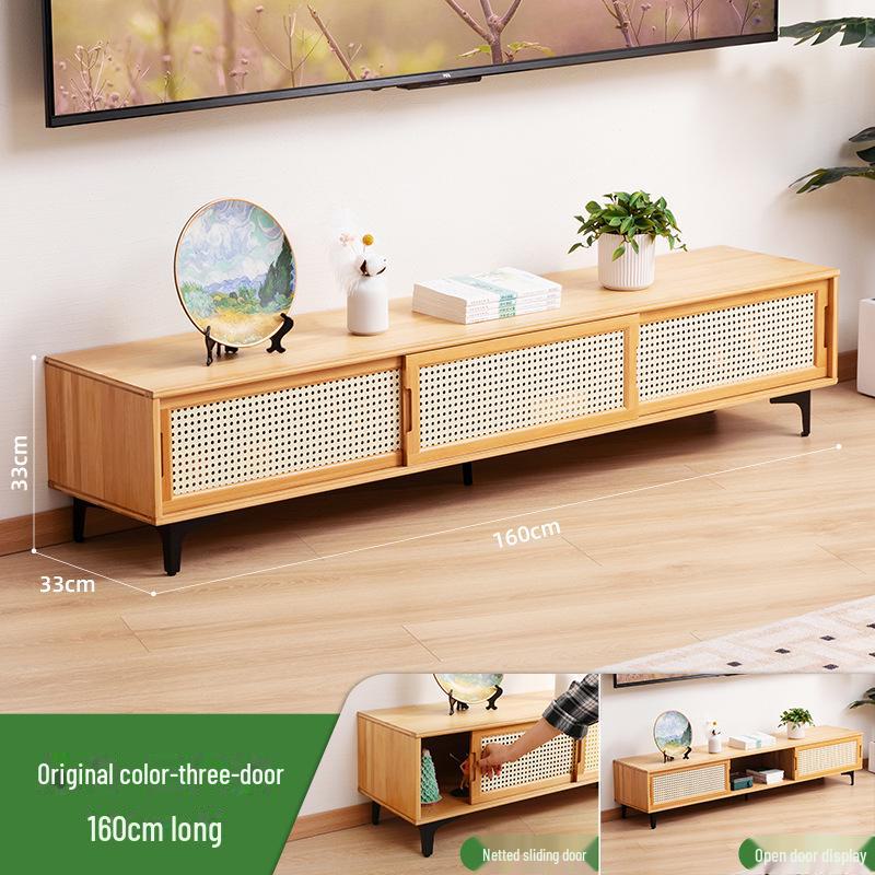 Luxury Retractable TV Cabinet & Coffee Table Combination for Small Apartments