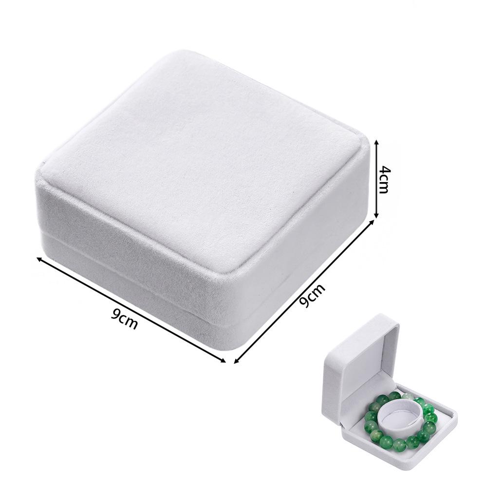 Rounded Flannel Jewelry Box for Rings, Earrings, Pendants, Bracelets, Bangles, and DIY Packaging.